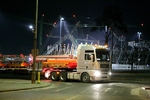 Transport dźwigarów na stadion miejski