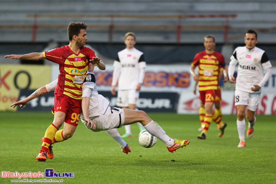 Mecz Jagiellonia Białystok - Zagłębie Lubin