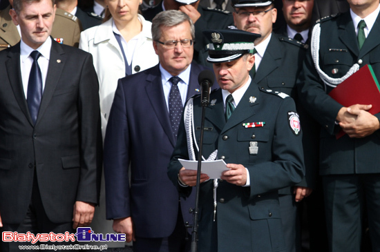 Bronisław Komorowski w Białymstoku - Udział w święcie Służby Celnej