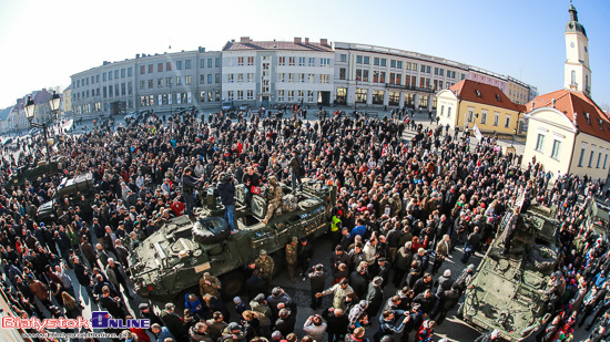 Żołnierze amerykańscy na Rynku Kościuszki