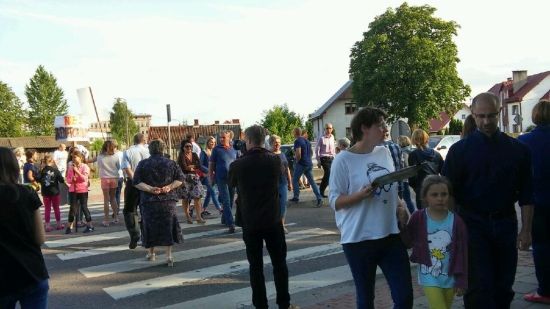 Protest na osiedlu Przylesie