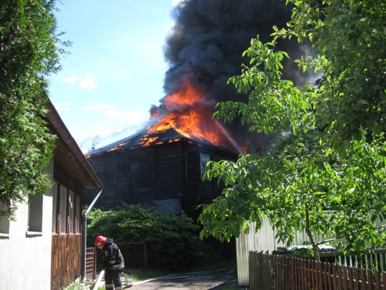 Pożar przy ul. Żabiej