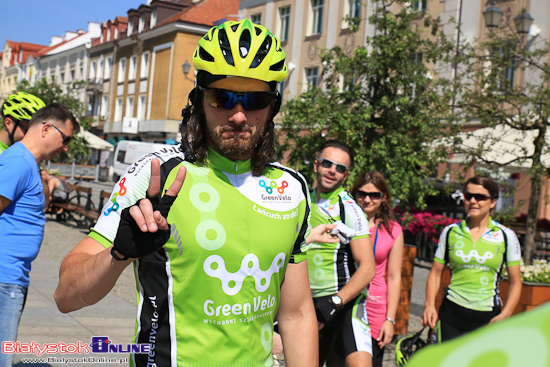 Wakacyjny Peleton Gwiazd promujący szlak Green Velo