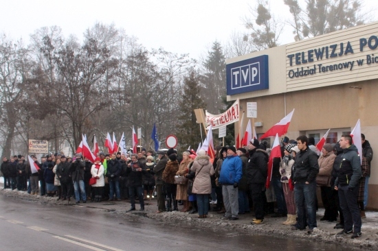 Manifestacja w obronie mediów publicznych