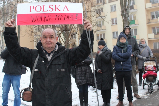 Manifestacja w obronie mediów publicznych