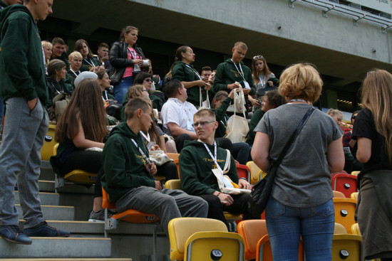 Światowe Dni Młodzieży w Białymstoku. Powitanie na stadionie