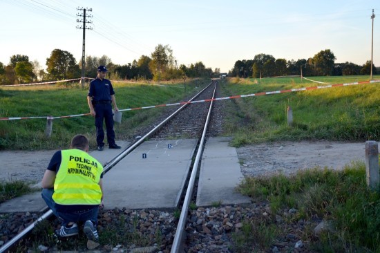 Wypadek na przejeździe kolejowym