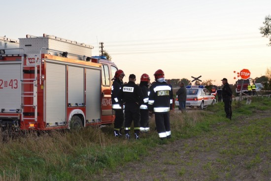 Wypadek na przejeździe kolejowym