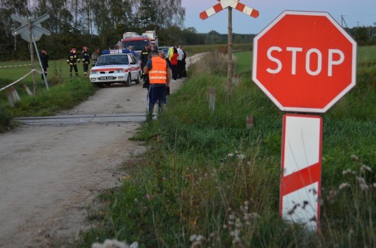 Wypadek na przejeździe kolejowym