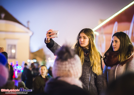 Świąteczna ciężarówka Coca-Coli w Białymstoku