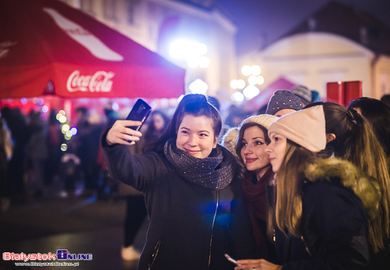 Świąteczna ciężarówka Coca-Coli w Białymstoku