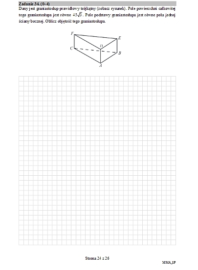 Matura z matematyki. Arkusze, pytania