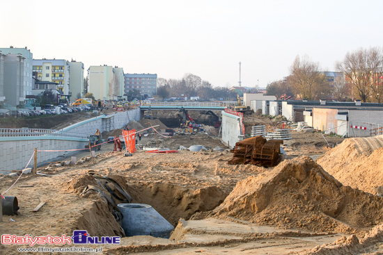 Trasa niepodległości. Postęp prac na budowie