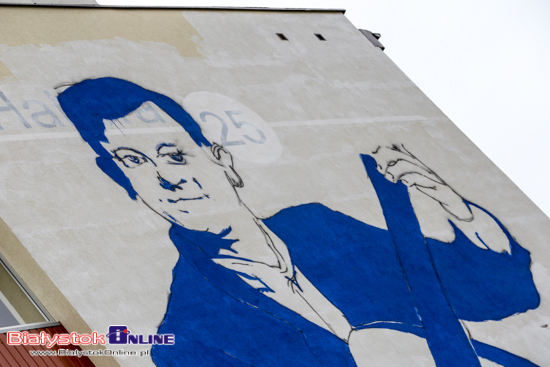 Mural z Zenkiem Martyniukiem na Dziesięcinach