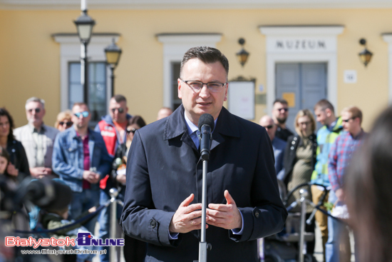 Święcenie pokarmów na Rynku Kościuszki