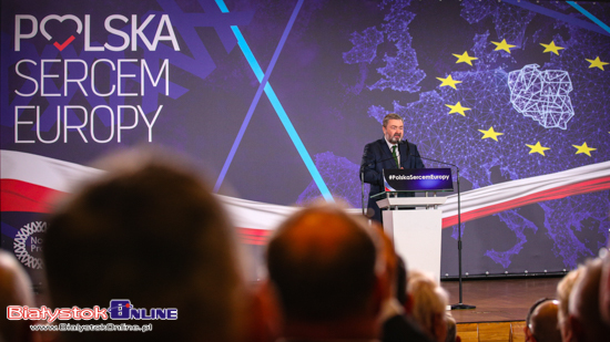 Jarosław Kaczyński i Mateusz Morawiecki w Białymstoku