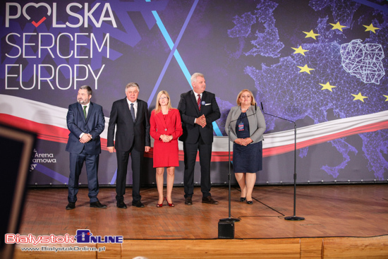 Jarosław Kaczyński i Mateusz Morawiecki w Białymstoku