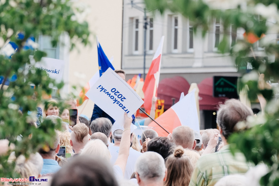 Rafał Trzaskowski na Rynku Kościuszki