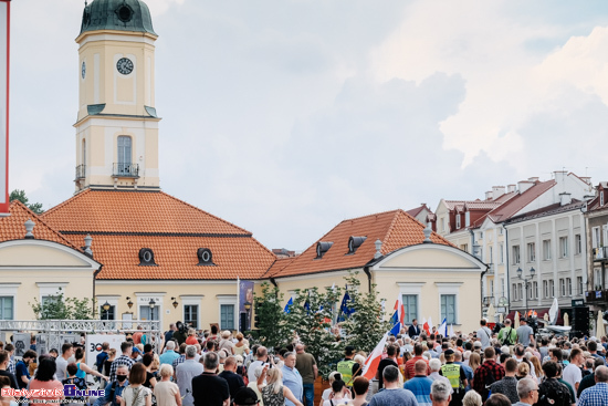 Rafał Trzaskowski na Rynku Kościuszki