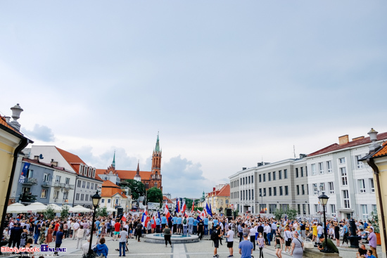 Rafał Trzaskowski na Rynku Kościuszki