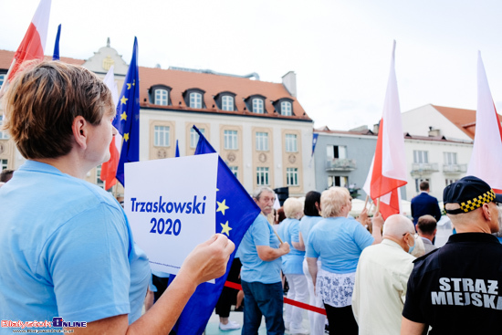 Rafał Trzaskowski na Rynku Kościuszki