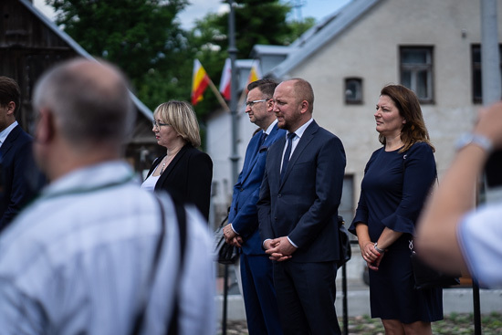 Otwarcie miejsca pamięci na Rynku Siennym