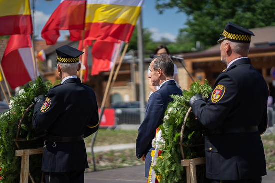 Otwarcie miejsca pamięci na Rynku Siennym