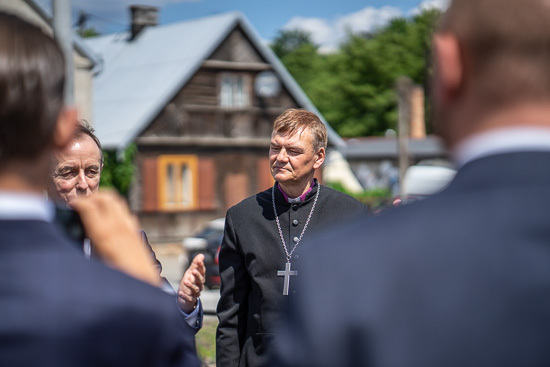 Otwarcie miejsca pamięci na Rynku Siennym