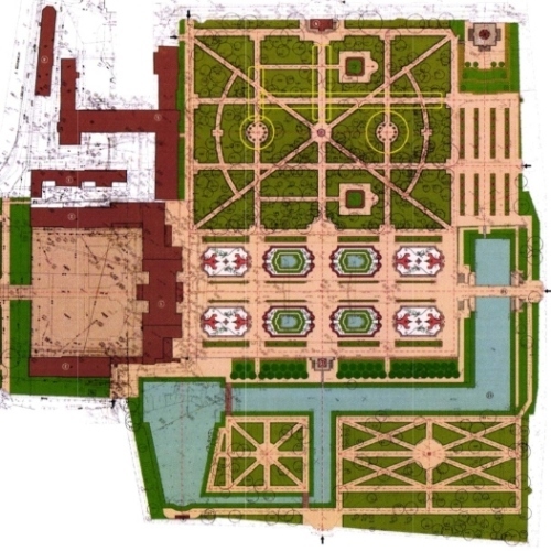 Teren obwiedziny żołtą linią - planowane prace archeologiczne