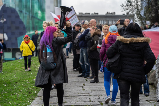 Protest antycovidowców