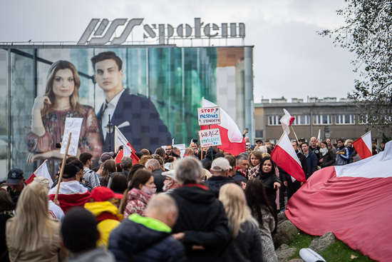 Protest antycovidowców