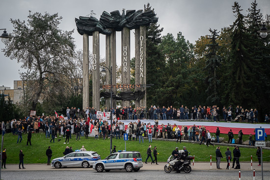 Protest antycovidowców