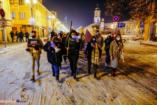 Protest Kobiet po opublikowaniu wyroku TK