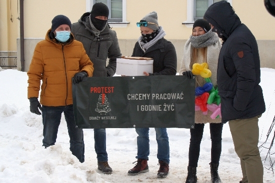 Protest branży weselnej