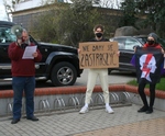 Protest przed Komendą Policji w Białymstoku