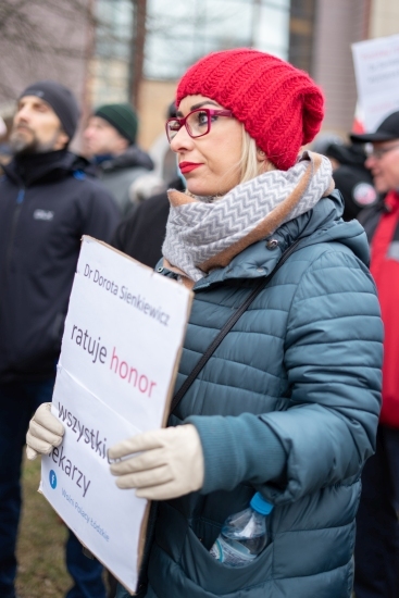 Protest antyszczepionkowców