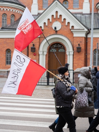 Protest antyszczepionkowców