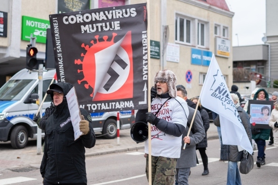 Protest antyszczepionkowców