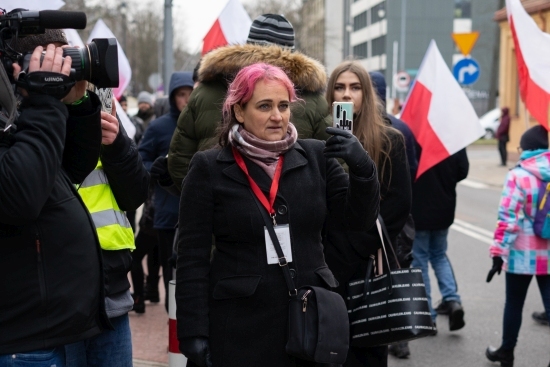 Protest antyszczepionkowców