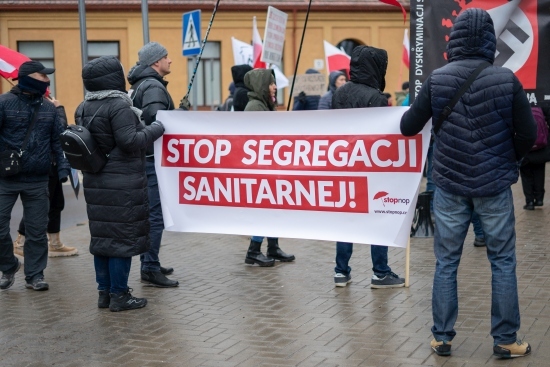 Protest antyszczepionkowców