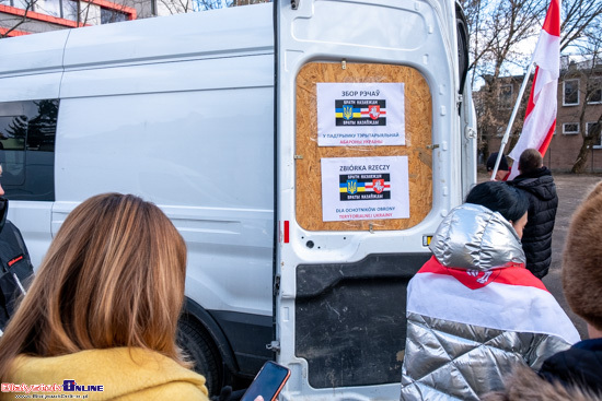 Manifestacja pod konsulatem Białorusi