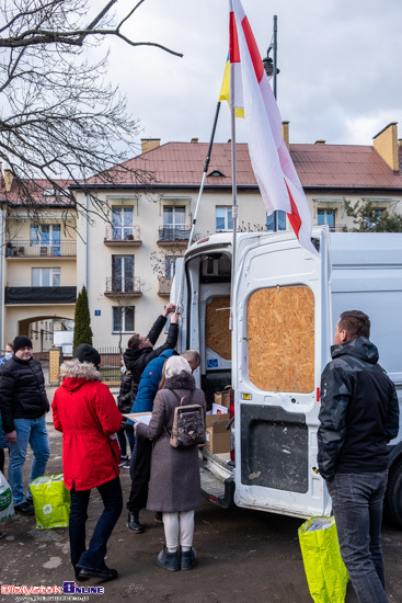 Manifestacja pod konsulatem Białorusi