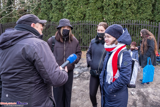 Manifestacja pod konsulatem Białorusi