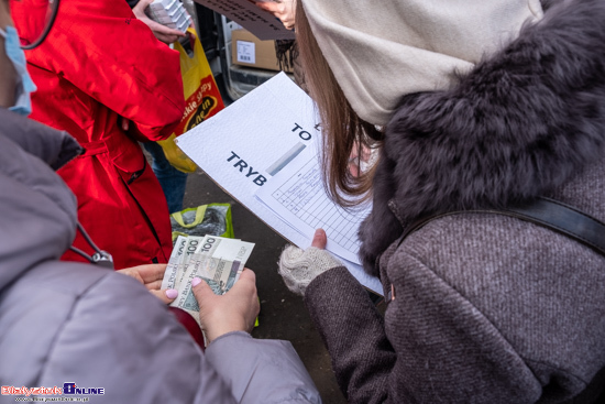 Manifestacja pod konsulatem Białorusi