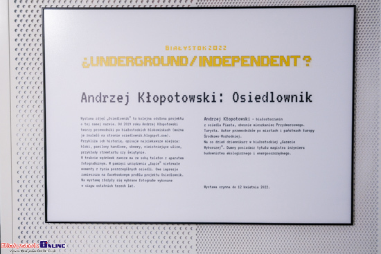 ¿Underground / Independent? Wystawa 