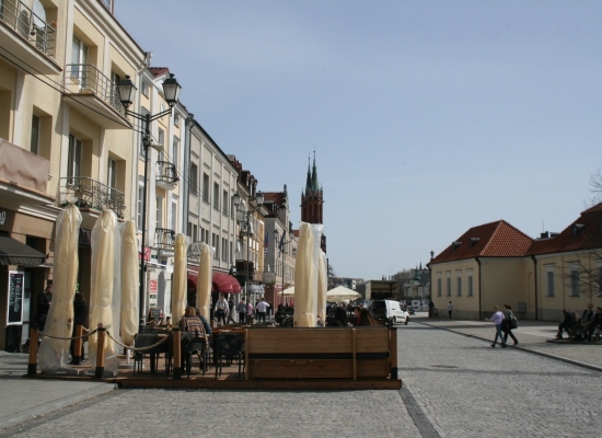 Ogródki wracają na Rynek Kościuszki