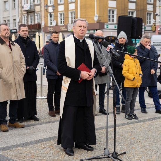 Święcenie pokarmów na Rynku Kościuszki