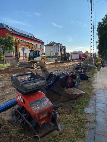 Wyciek gazu w Dąbrowie Białostockiej