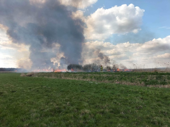 Pożar przy Jeziorze Zygmunta Augusta