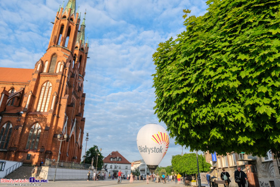 Prezentacja balonu sportowego Miasta Białystok